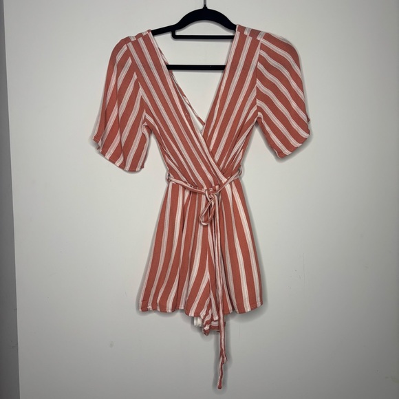 Blue Rain XXS Striped Short Sleeve Romper - Picture 6 of 11